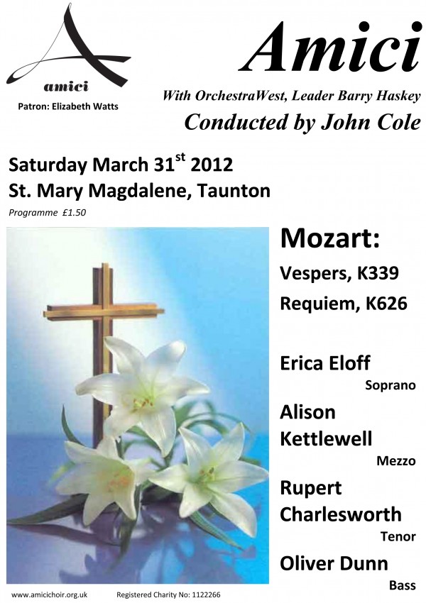 Amici Mozart Programme